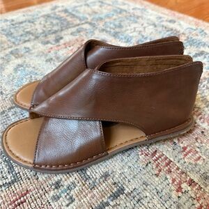 Born b.o.c. Leather Open-Toe Sandals